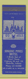 Matchbook Cover - Singing Pines Motel Nashville IN