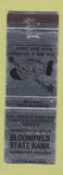 Matchbook Cover - Bloomfield State Bank Newberry IN WEAR