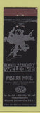 Matchbook Cover - Western Motel Indianapolis IN