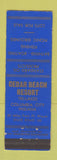 Matchbook Cover - Cedar Beach Resort Columbia City IN MERCHANTS WEAR