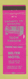 Matchbook Cover - Belter Motel Greensburg IN WORN