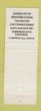 Matchbook Cover - Belter Motel Greensburg IN WORN