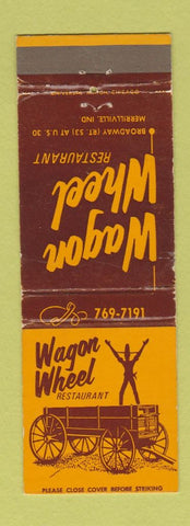 Matchbook Cover - Wagon Wheel Restaurant Merrillville IN WEAR