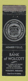 Matchbook Cover - Bank of Wolcott IN