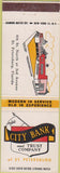 Matchbook Cover - City Bank Trust St Petersburg FL