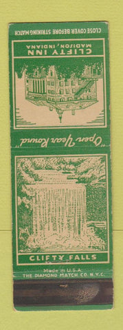 Matchbook Cover - Clifty Inn Madison IN WEAR