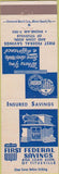 Matchbook Cover - First Federal Savings Titusville