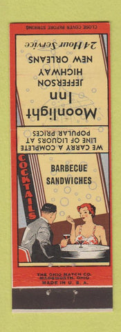 Matchbook Cover - Moonlight Inn New Orleans LA BBQ