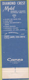 Matchbook Cover - Diamond Crest Motel Wildwood Crest NJ
