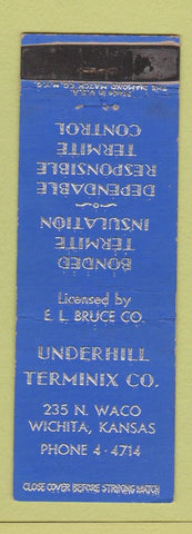 Matchbook Cover - Underhill Terminix Pest Control Wichita KS WORN