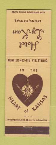 Matchbook Cover - Hotel Ly Kan Lyons KS