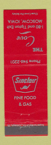 Matchbook Cover - The Cove Moscow IA Sinclair oil gas