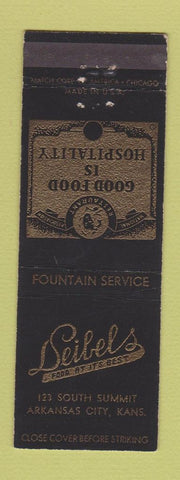 Matchbook Cover - Deibels Restaurant Arkansas City KS