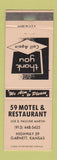 Matchbook Cover - 59 Motel Restaurant Garnett KS