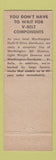 Matchbook Cover - Worthington Multi V Drives Garst Temple Wichita KS