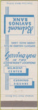 Matchbook Cover - Belmont Savings Bank MA