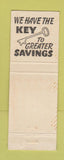 Matchbook Cover - Belleville Building and Loan KS WEAR