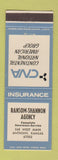 Matchbook Cover - Ranson Shannon Insurance Anthony KS