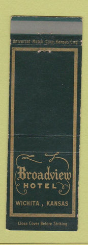 Matchbook Cover - Broadview Hotel Wichita KS