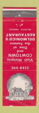 Matchbook Cover - Cowton Delmonico's Restaurant Wichita KS WEAR