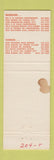Matchbook Cover - Waid's Restaurant Topeka KS STAINED