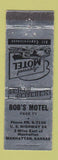 Matchbook Cover - Bob's Motel Manhattan KS WORN