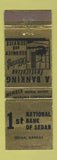 Matchbook Cover - 1st National Bank Sedan KS