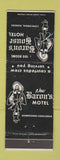 Matchbook Cover - Baron's House Hotel Concordia KS