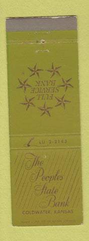 Matchbook Cover - Peoples State Bank Coldwater KS WEAR