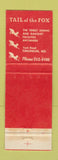 Matchbook Cover - Tail of the Fox Timonium MD