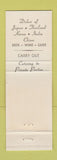 Matchbook Cover - Taiwan Restaurant Bethesda MD