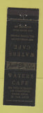 Matchbook Cover - Waters Cafe Baltimore MD
