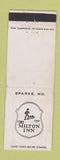 Matchbook Cover - Milton Inn Sparks MD WEAR