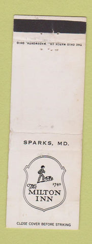 Matchbook Cover - Milton Inn Sparks MD WEAR