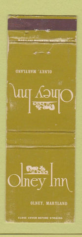 Matchbook Cover - Olney Inn MD WORN