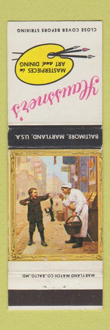 Matchbook Cover - Haussner's Restaurant Baltimore MD