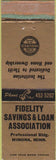 Matchbook Cover - Fidelity Savings Loan Winona MN WEAR