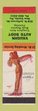 Matchbook Cover - Vaughn Auto Body New Castle PA pinup Petty
