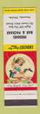 Matchbook Cover - Freddie's Bar and Package Liquor Sarasota FL pinup