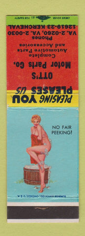 Matchbook Cover - Ott's Motor Parts Detroit MI pinup