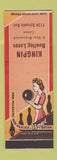 Matchbook Cover - Kingpin Bowling Lanes Brunswick girlie