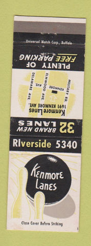 Matchbook Cover - Kenmore Lanes Bowling Kenmore NY