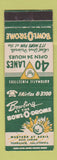 Matchbook Cover - Bowl O Drome Bowling AMF Torrance CA WEAR
