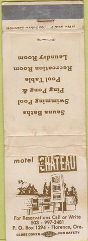 Matchbook Cover - Motel Chateau Florence OR WORN