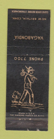 Matchbook Cover - Vagabondia New Britain CT