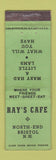 Matchbook Cover - Ray's Cafe Bristol NH WORN