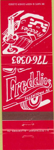 Matchbook Cover - Freddie's Allentown PA