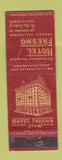 Matchbook Cover - Hotel Fresno CA WEAR