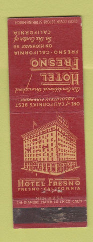 Matchbook Cover - Hotel Fresno CA WEAR