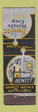 Matchbook Cover - Hewitt Metals Corp Detroit MI WEAR Standard Match